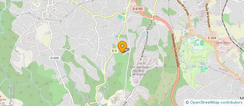 localisation de l'entreprise MADAME MONIQUE RUBBENS  GRASSE