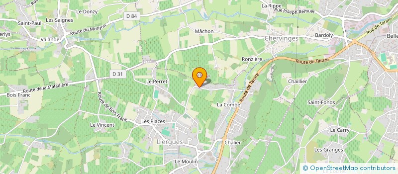 localisation de l'entreprise MADAME MONIQUE SABY à PORTE DES PIERRES DOREES