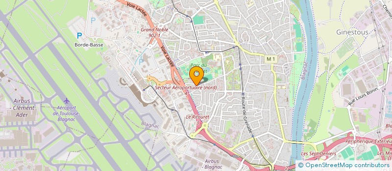 localisation de l'entreprise MADAME MONIQUE SALLAN  BLAGNAC