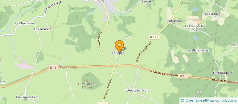 localisation de l'entreprise MADAME MONIQUE SALQUE  LE MAZET SAINT VOY