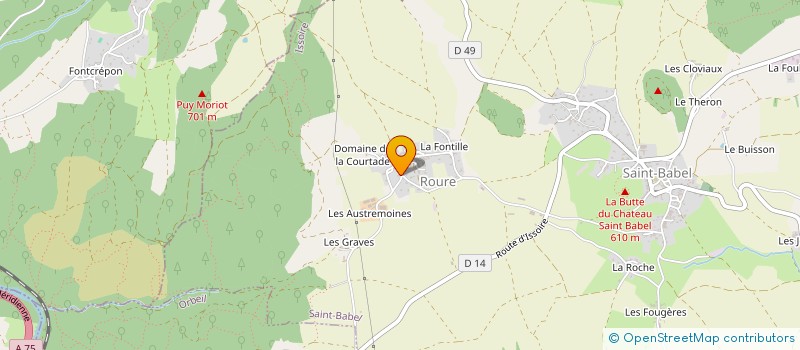 localisation de l'entreprise MADAME MONIQUE SALVARY  LE BROC