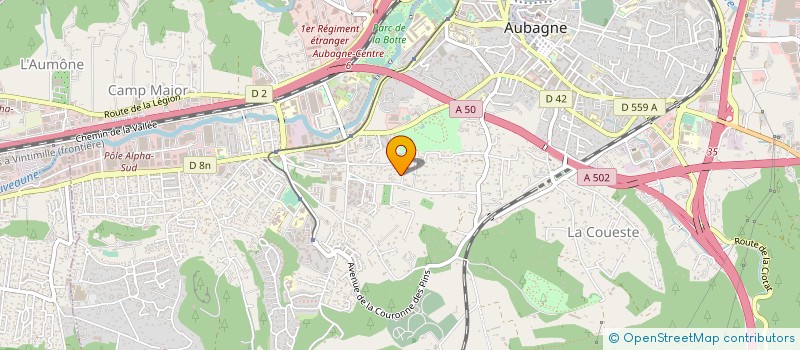 localisation de l'entreprise MADAME MONIQUE SANCHEZ à AUBAGNE