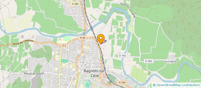 localisation de l'entreprise MADAME MONIQUE SANGLARD à BAGNOLS-SUR-CEZE