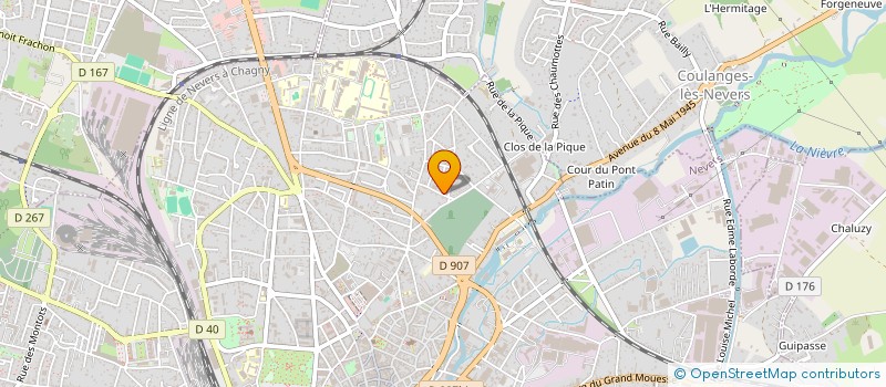 localisation de l'entreprise MADAME MONIQUE SASSIN à NEVERS
