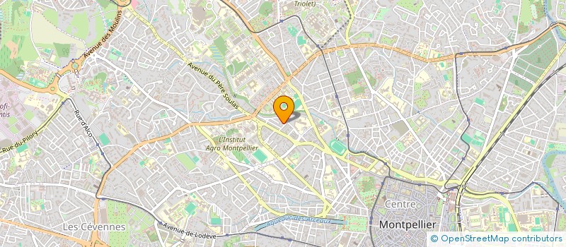 localisation de l'entreprise MADAME MONIQUE SATGE à MONTPELLIER