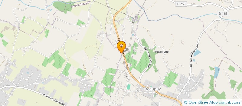 localisation de l'entreprise MADAME MONIQUE SAVARIAUD  SAINTE-BAZEILLE