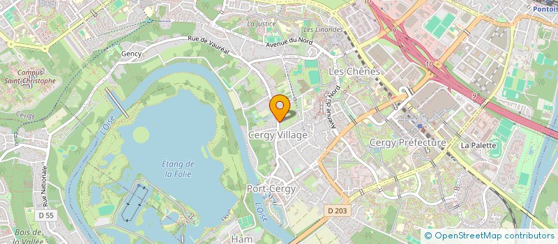 localisation de l'entreprise MADAME MONIQUE SCHERINGA  CERGY