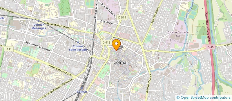 localisation de l'entreprise MADAME MONIQUE SCHMITT à COLMAR