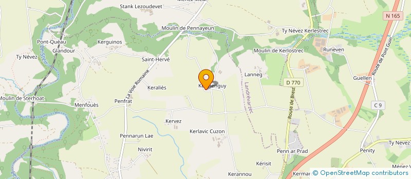 localisation de l'entreprise MADAME MONIQUE SCORDIA  QUIMPER