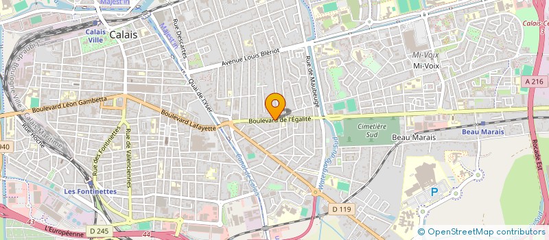 localisation de l'entreprise MADAME MONIQUE SEGARD  CALAIS