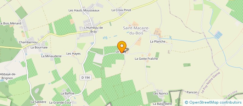 localisation de l'entreprise MADAME MONIQUE SEGRET  SAINT-MACAIRE-DU-BOIS