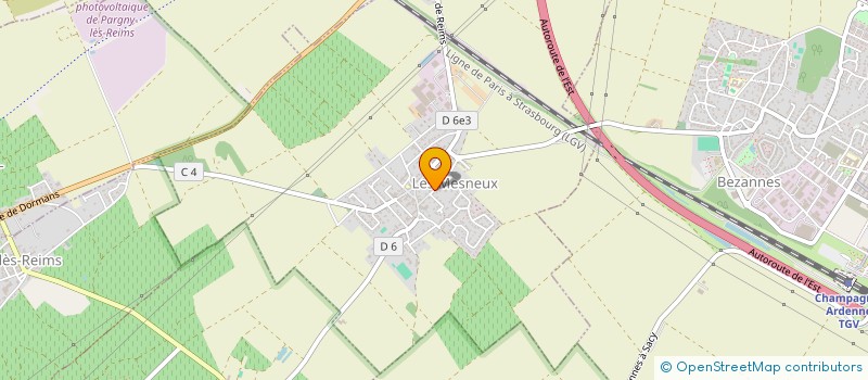 localisation de l'entreprise MADAME MONIQUE SELLIER  LES MESNEUX