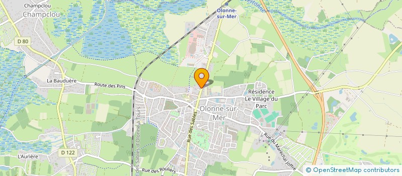 localisation de l'entreprise MADAME MONIQUE SERENT à LES SABLES-D'OLONNE