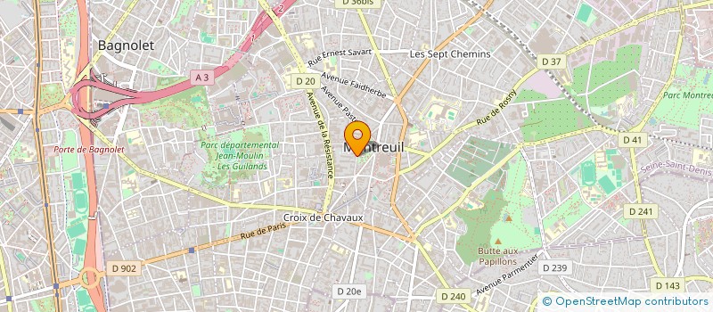 localisation de l'entreprise MADAME MONIQUE SERROR à MONTREUIL