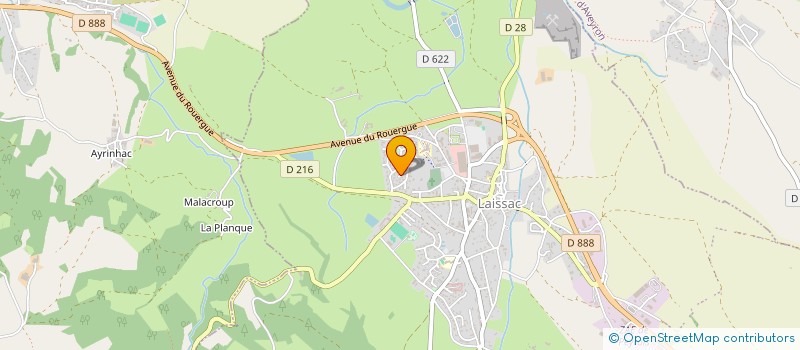 localisation de l'entreprise MADAME MONIQUE SHNEIDER  LAISSAC-SEVERAC L'EGLISE