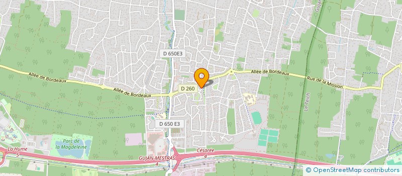 localisation de l'entreprise MADAME MONIQUE SIBADEY  GUJAN-MESTRAS
