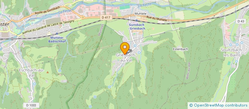 localisation de l'entreprise MADAME MONIQUE SIBOLD à GRIESBACH-AU-VAL