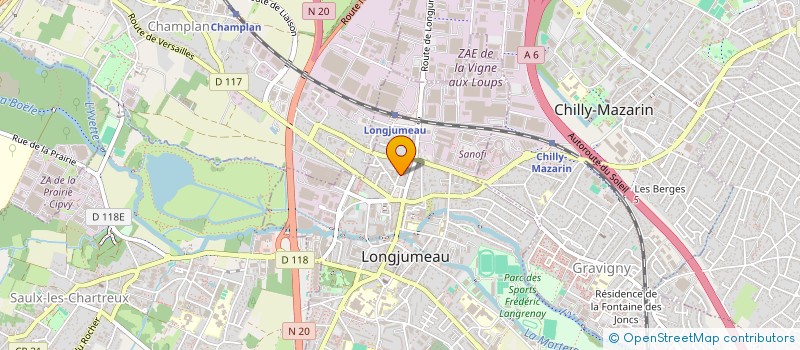 localisation de l'entreprise MADAME MONIQUE SIGNOUR à LONGJUMEAU