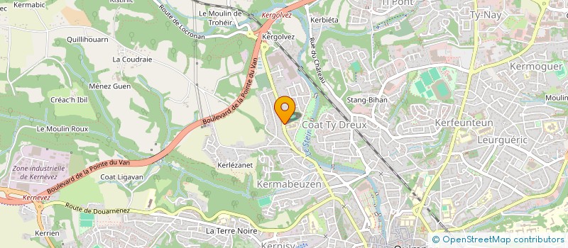 localisation de l'entreprise MADAME MONIQUE SIMON à QUIMPER