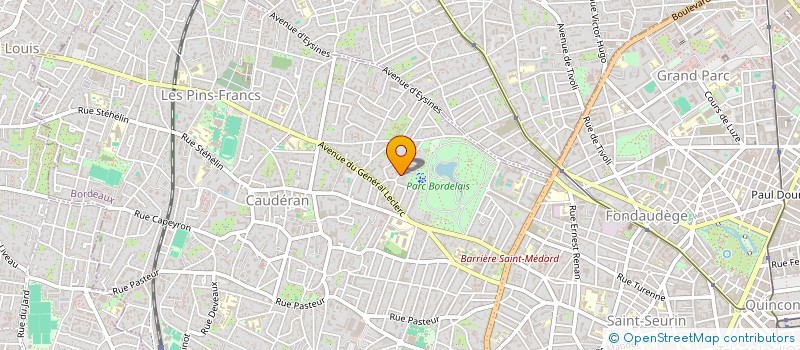 localisation de l'entreprise MADAME MONIQUE SIMONE HOILLY  BORDEAUX