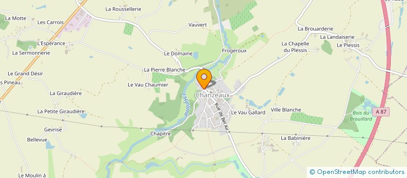 localisation de l'entreprise MADAME MONIQUE SIRAUDEAU à CHEMILLE-EN-ANJOU