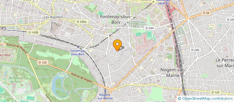 localisation de l'entreprise MADAME MONIQUE SLAMA à FONTENAY SOUS BOIS