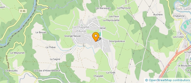 localisation de l'entreprise MADAME MONIQUE SOTILLO à LA CHAPELLE-D'AUREC