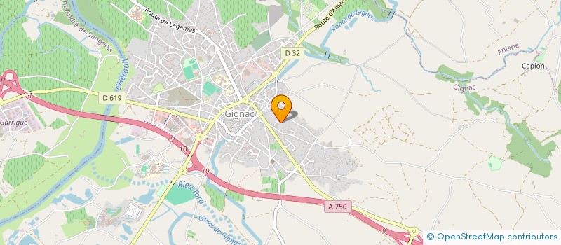 localisation de l'entreprise MADAME MONIQUE SOUCHON à GIGNAC