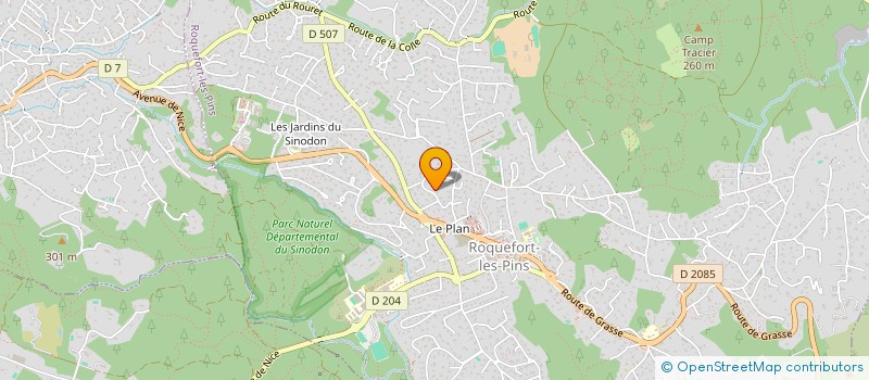 localisation de l'entreprise MADAME MONIQUE SQUARCIAFICO à ROQUEFORT-LES-PINS