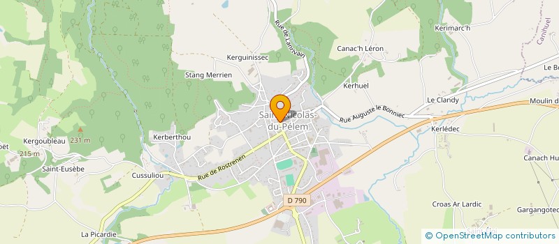 localisation de l'entreprise MADAME MONIQUE STEUNOU à ST NICOLAS DU PELEM