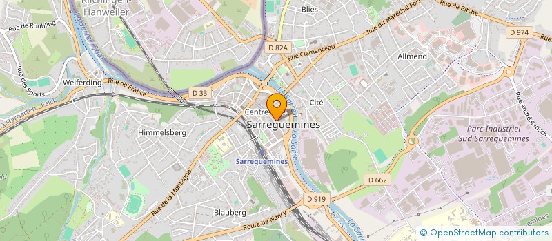 localisation de l'entreprise MADAME MONIQUE STRICKER  SARREGUEMINES