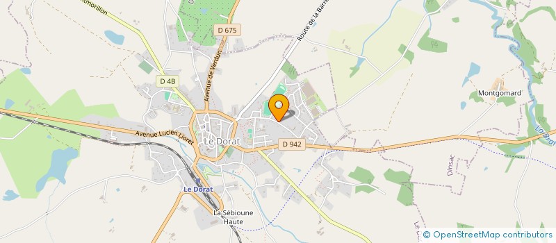 localisation de l'entreprise MADAME MONIQUE SUCZYNSKI  LE DORAT