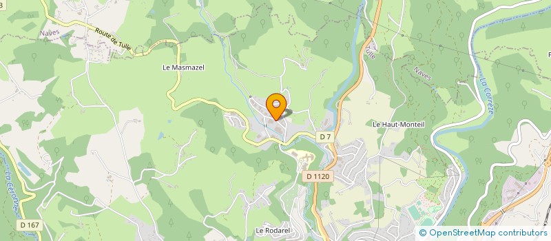 localisation de l'entreprise MADAME MONIQUE SUDOUR  TULLE