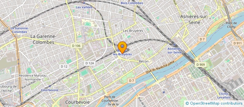 localisation de l'entreprise MADAME MONIQUE SUZZONI à COURBEVOIE