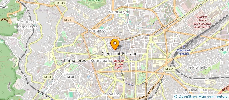 localisation de l'entreprise MADAME MONIQUE SZYMONIK  CLERMONT-FERRAND