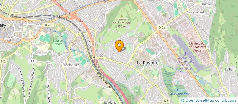 localisation de l'entreprise MADAME MONIQUE TAQUET  LA RAVOIRE