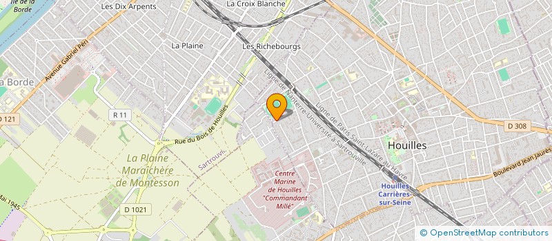 localisation de l'entreprise MADAME MONIQUE TESTE  HOUILLES