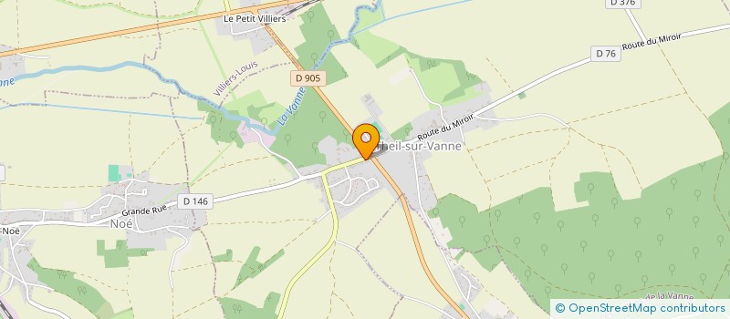 localisation de l'entreprise MADAME MONIQUE TEXIER à LES VALLEES DE LA VANNE