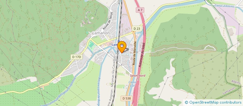 localisation de l'entreprise MADAME MONIQUE TEYSSEYRE  LAMANON