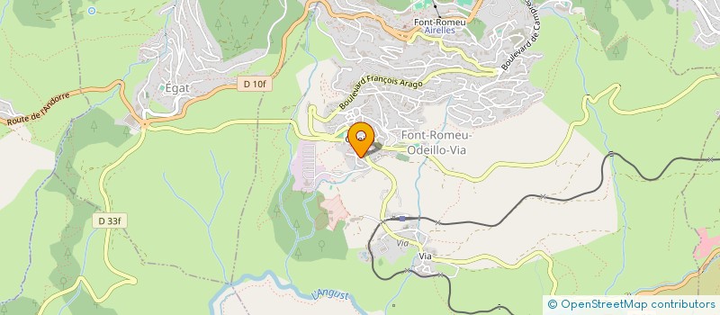 localisation de l'entreprise MADAME MONIQUE THERON  FONT-ROMEU-ODEILLO-VIA