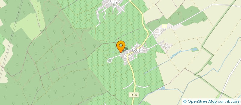 localisation de l'entreprise MADAME MONIQUE THOMAS  ECUEIL