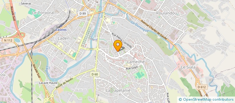 localisation de l'entreprise MADAME MONIQUE THOREL  CASTRES