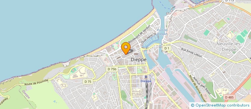 localisation de l'entreprise MADAME MONIQUE THOUMIE  DIEPPE