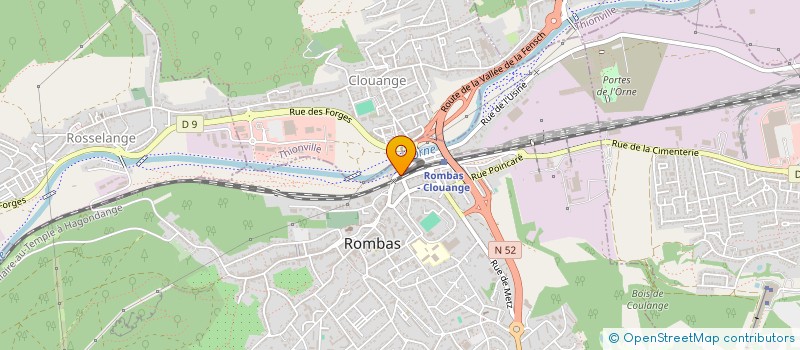 localisation de l'entreprise MADAME MONIQUE THOUVENOT à ROMBAS