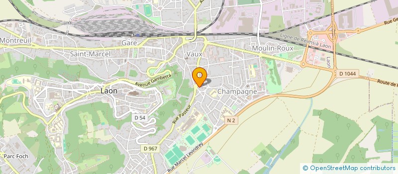 localisation de l'entreprise MADAME MONIQUE TIERCE à LAON