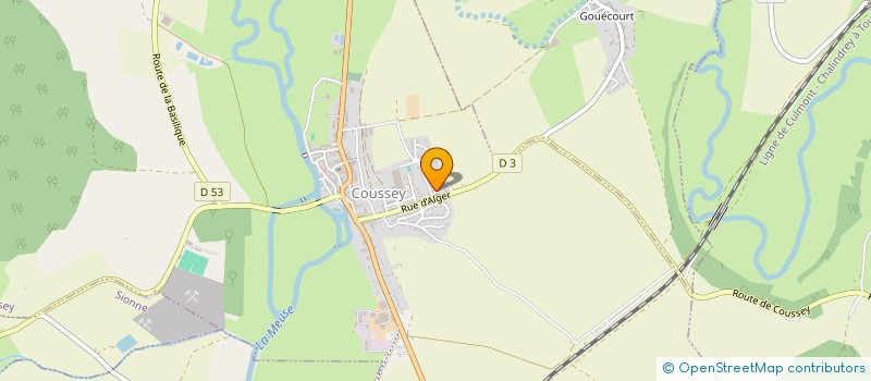 localisation de l'entreprise MADAME MONIQUE TORRES  COUSSEY