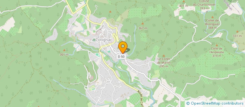 localisation de l'entreprise MADAME MONIQUE TOSELLI à COTIGNAC