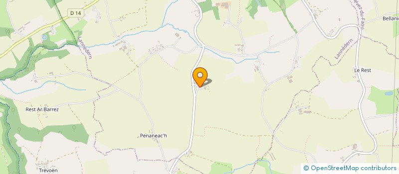 localisation de l'entreprise MADAME MONIQUE TOULANCOAT  LANNEDERN