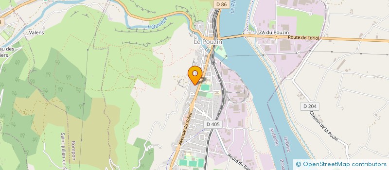 localisation de l'entreprise MADAME MONIQUE TOURETTE  LE POUZIN