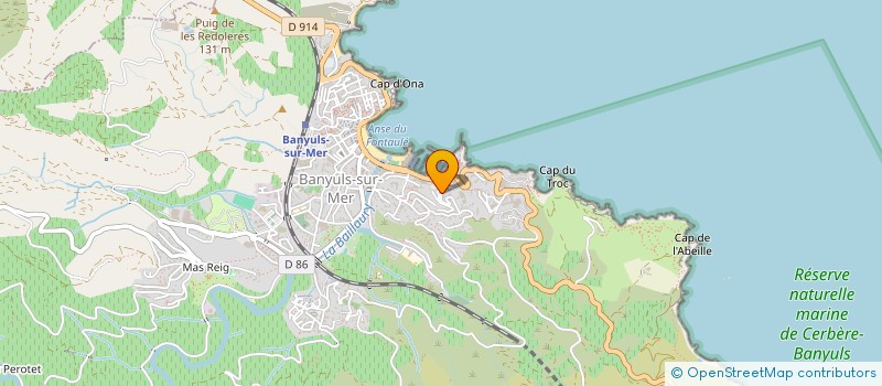 localisation de l'entreprise MADAME MONIQUE TOURNIE  BANYULS-SUR-MER